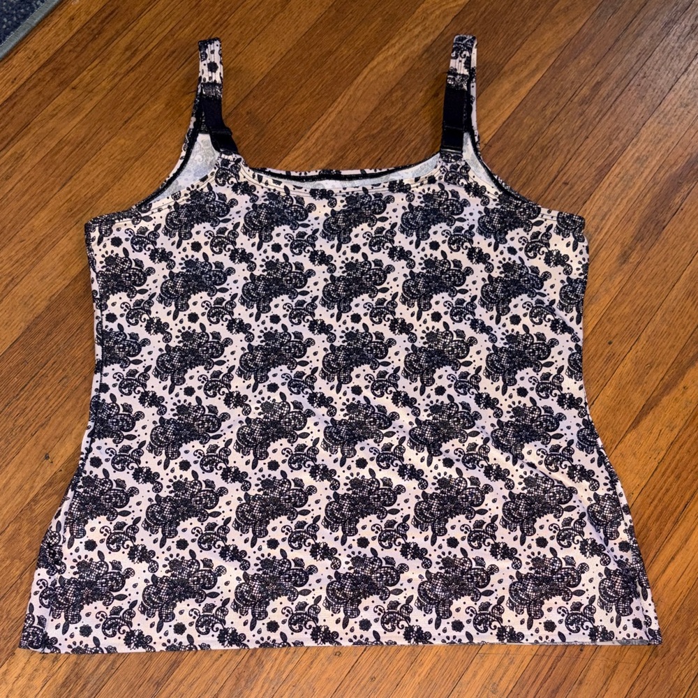 Ruby Ribbon Black And White Patterned Camisole Or… - image 6
